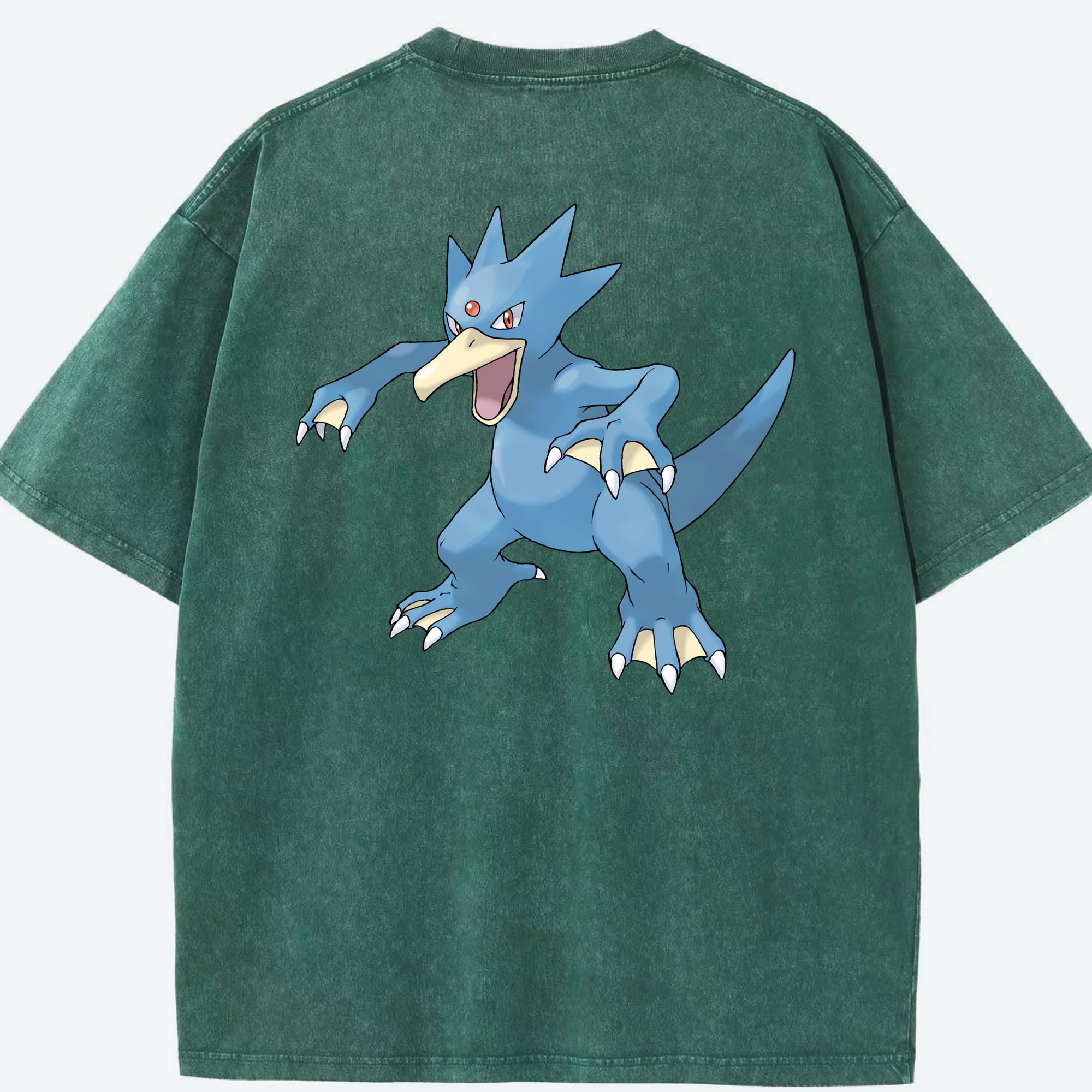 （画像用） ポケットモンスター Pokémon 綿100% ヴィンテージ風 半袖Tシャツ（背面プリント）